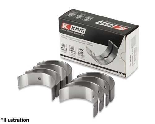 Вкладыши шатунные nissan qr20de/qr25de (12111-6n200) <b>KING CR4533SI</b> - изображение