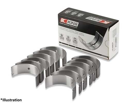 Вкладыши шатунные MITSUBISHI V6 <b>KING CR6629AM</b> - изображение
