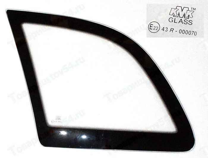 Стекло боковое глухое ВАЗ 1117 левое <b>КМК GLASS VAZS0007</b> - изображение