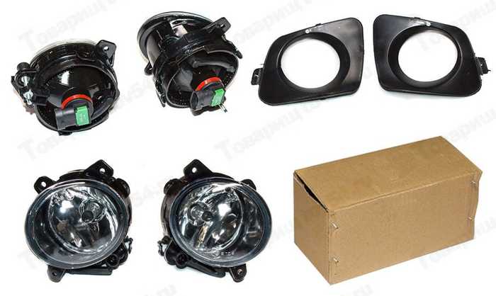 Фары противотуманные ВАЗ 1118 Калина белые комплект 2шт <b>67651-2015016</b>, Китай - изображение