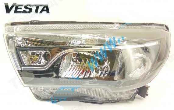 Фара ВАЗ 2181 Vesta левая (аналог BOSCH) пластик без ламп <b>Component CMP0101274</b> - изображение