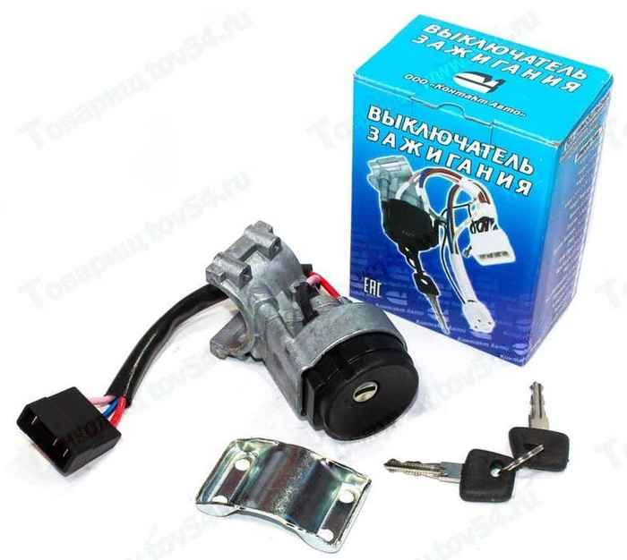 Замок зажигания ВАЗ 2123 Нива Шевроле (под иммобилайзер) <b>КОНТАКТ АВТО 2123-3704005-10</b> - изображение
