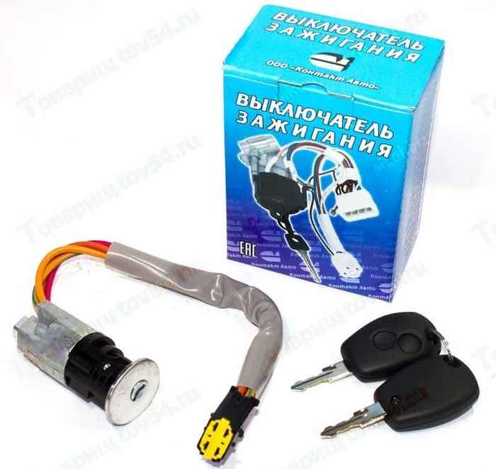 Замок зажигания LADA Largus, Renault Logan <b>КОНТАКТ АВТО 487002447R</b> - изображение