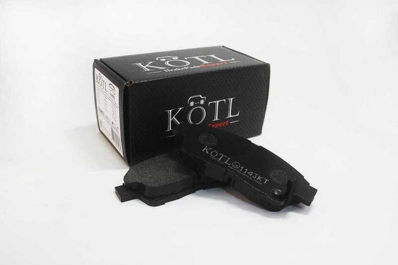 Колодки тормозные TOYOTA CALDINA 10/97-09/02, TOYOTA CAMRY 06/91-11/01, TOYOTA CARINA E 04/92-09/97, TOYOTA CELICA 11/93-11/99, TOYOTA COROLLA 07/92-06/02, передние <b>KOTL 1143KT</b> - изображение 1