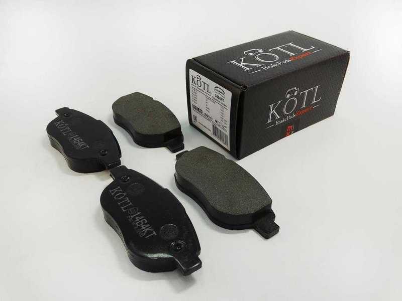 Колодки тормозные CITROEN C4/BERLINGO/FIAT DOBLO/PEUGEOT 307/PARTNER передние <b>KOTL 1464KT</b> - изображение 1