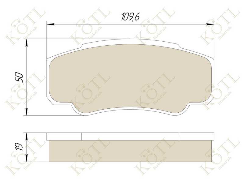 Колодки тормозные CITROEN JUMPERFIAT DUCATOPEUGEOT BOXER (230244) 94- задние <b>KOTL 1521KT</b> - изображение 1