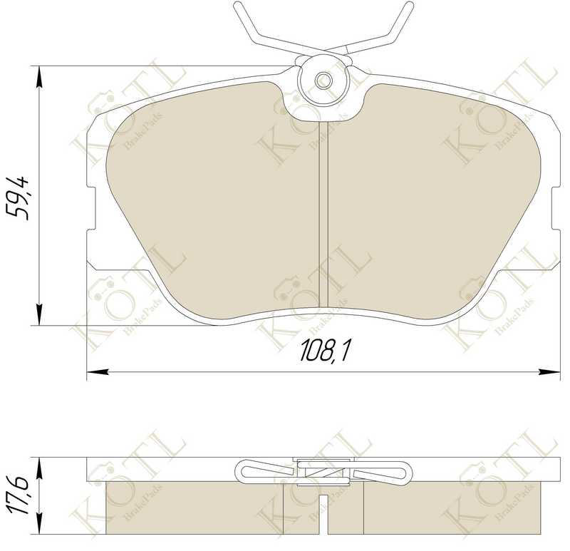 Колодки тормозные дисковые <b>KOTL 818KT</b> - изображение 2