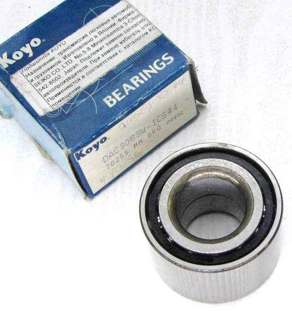 Подшипник RR ступицы TOYOTA CORONA / CARINA 17# 2WD / EXIV / ED 18# / CAMRY / VISTA SV32,33, #V20# 2WD 85-91 <b>KOYO DAC3063W</b> - изображение