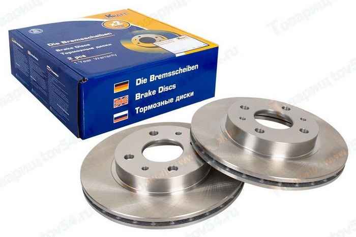 Диск тормозной ВАЗ 2110, 2190 Гранта R13 <b>KRAFT KT 016005</b>, цена за 1шт, заказ минимум 2шт - изображение