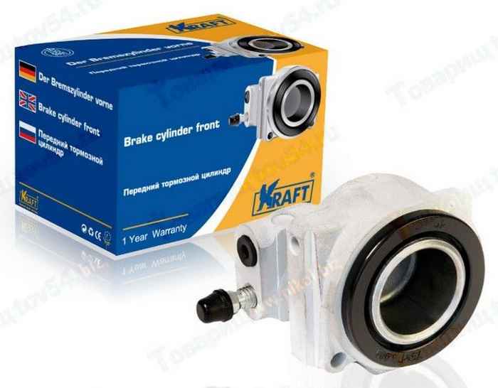 Цилиндр тормозной перед. ВАЗ 2101 внешний левый <b>KRAFT KT 028123</b> - изображение