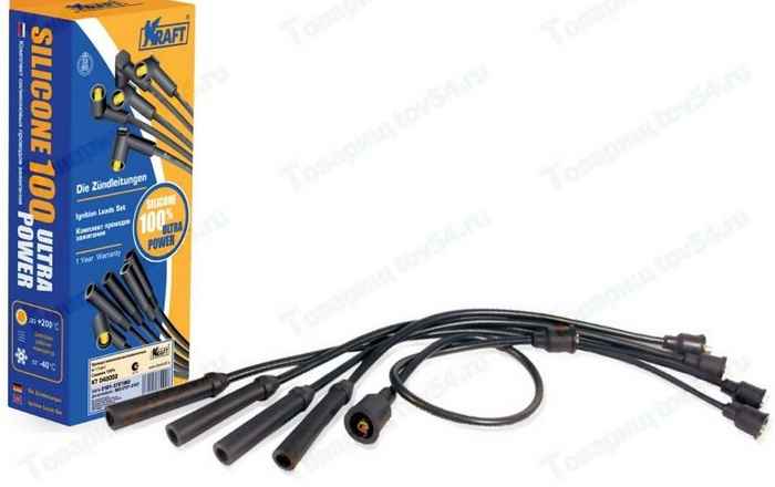 Провода высоковольтные ВАЗ 2101-2107 силикон <b>KRAFT KT 042002</b> - изображение