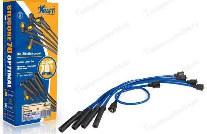 Провода высоковольтные ВАЗ 2101-2107 силикон 70% <b>KRAFT KT 042515</b> - изображение