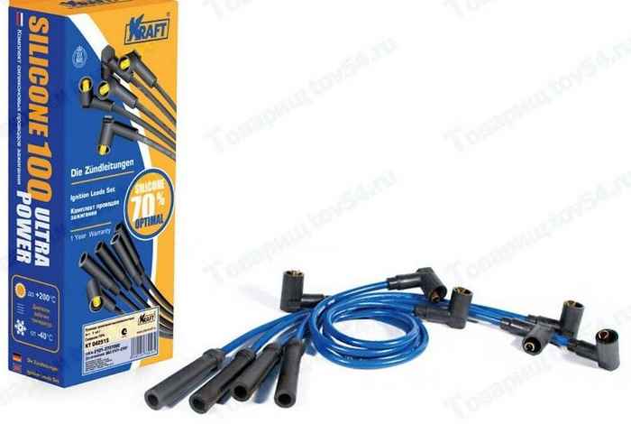 Провода высоковольтные ВАЗ 2108 силикон 70% <b>KRAFT KT 042516</b> - изображение