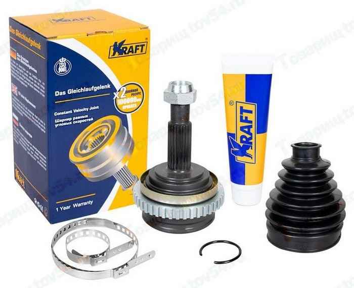 ШРУС наружный ВАЗ 2190 Гранта двиг.1,6 с АКПП с ABS <b>KRAFT KT 058891</b> - изображение ШРУС наружный ВАЗ 2190 Гранта двиг.1,6 с АКПП с ABS <b>KRAFT KT 058891</b> - изображение