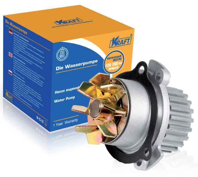 Помпа ВАЗ 2110-2115 8кл (1,6л) <b>KRAFT KT 059312</b> - изображение Помпа ВАЗ 2110-2115 8кл (1,6л) <b>KRAFT KT 059312</b> - изображение