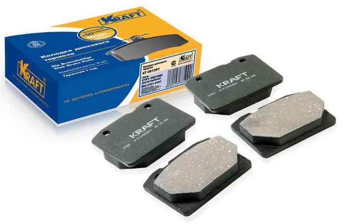 Колодки тормозные передние ВАЗ 2101 <b>KRAFT KT 091351</b> - изображение