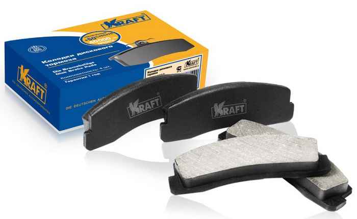 Колодки тормозные передние ВАЗ 2121 Нива <b>KRAFT KT 091353</b> - изображение Колодки тормозные передние ВАЗ 2121 Нива <b>KRAFT KT 091353</b> - изображение