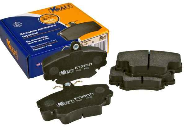 Колодки тормозные передние Renault Logan, Largus 8V Sandero, Megane <b>KRAFT KT 091371</b> (410602192R) - изображение