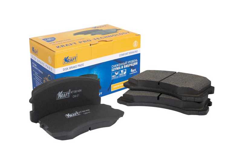 Колодки дисковые передние Mitsubishi Lancer IX (03-08) <b>KRAFT KT091454</b> - изображение 2