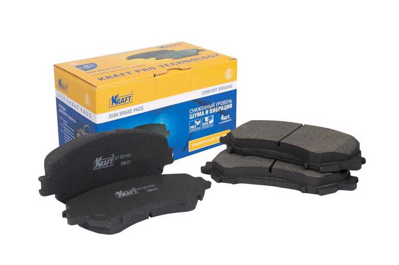 Колодки дисковые передние Nissan Qashqai (14-) <b>KRAFT KT091456</b> - изображение