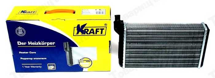 Радиатор отопителя ВАЗ 2110-12 (96-03гг) алюм. <b>KRAFT KT 104006</b> - изображение