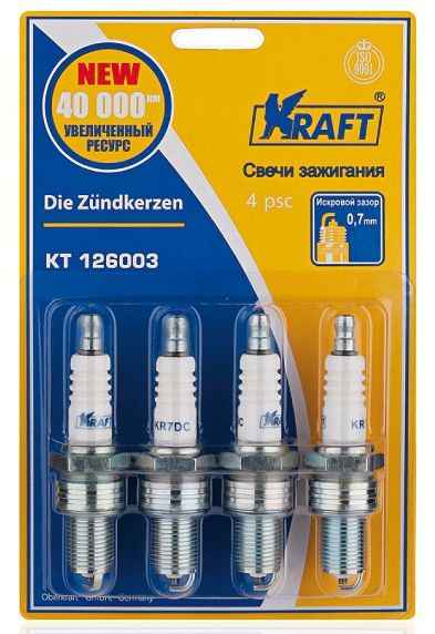 Свеча ВАЗ 2108-2110 карб. <b>KRAFT KT 126003</b> - изображение Свеча ВАЗ 2108-2110 карб. <b>KRAFT KT 126003</b> - изображение