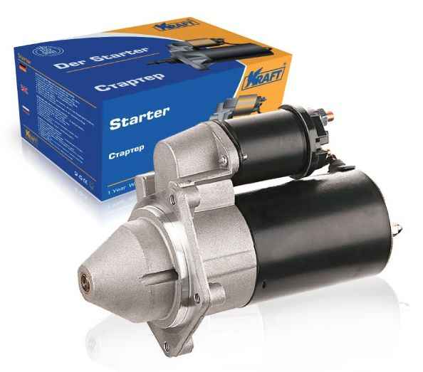 Стартер ВАЗ 2170 Приора, 1118 Калина 16кл. для усиленной КПП <b>KRAFT KT 201020</b> (2112-3708010) - изображение