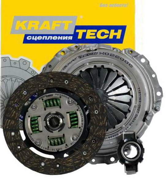 Комплект сцепления ВАЗ 2110, KRAFTtech W03200C - изображение 4
