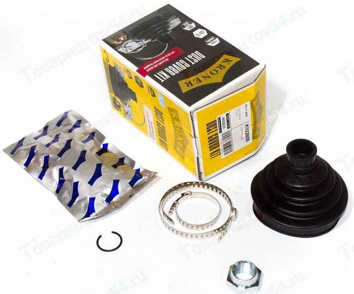 Пыльник ШРУСа ВАЗ 2108-2115, 2110-2112 наружный (+2 хомута, смазка) <b>KRONER K102608</b> - изображение Пыльник ШРУСа ВАЗ 2108-2115, 2110-2112 наружный (+2 хомута, смазка) <b>KRONER K102608</b> - изображение