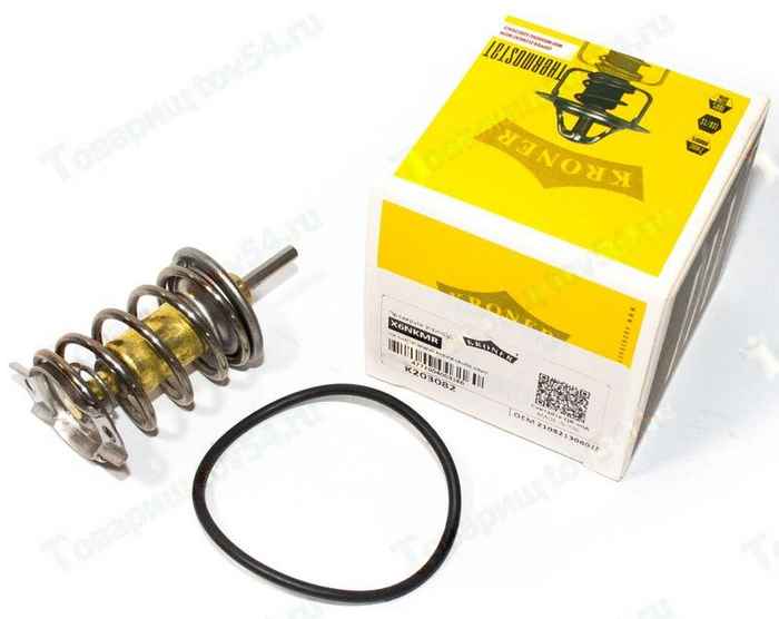 Термостат ВАЗ 21082, 2110, 2170 Приора термоэлемент 85°С <b>KRONER K203082</b> - изображение