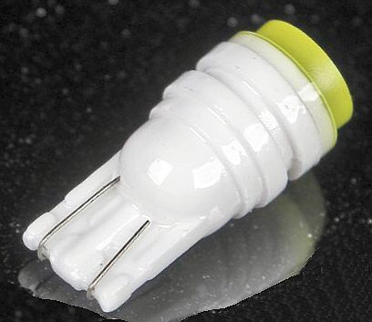 Лампа (LS11) светодиодная T10 SMD-C (W2,1x9,5d) б/ц керамическая ЯРКАЯ белая 12V  - изображение