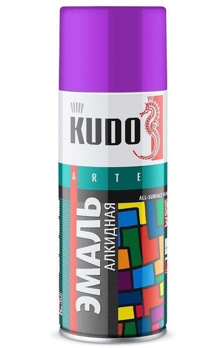 Краска-спрей фиолетовая RAL4001 KUDO KU-1015 (520мл) универсальная алкидная - изображение
