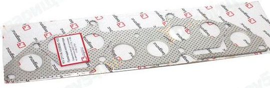 Прокладка коллектора ВАЗ 21114, 1118 Калина дв.1.6 (8V) РК-103 жесть перфорир. <b>КВАДРАТИС 21114-1008080-103</b> - изображение