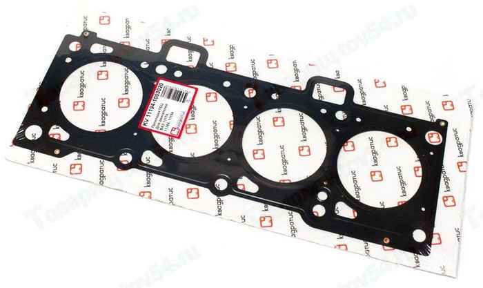 Прокладка ГБЦ ВАЗ 11194 Калина двиг.16V1,4 <b>КВАДРАТИС KV-11194-1003020</b> - изображение