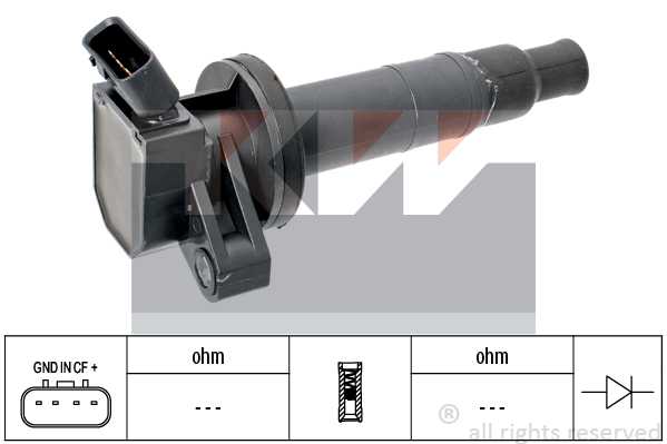 Катушка зажигания CITROEN C1 (PM , PN ) 1.0 05- <b>KW 470461</b> - изображение