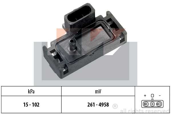 Датчик температуры впуск.возд. Alfa/Citro/Daew <b>KW 493001</b> - изображение