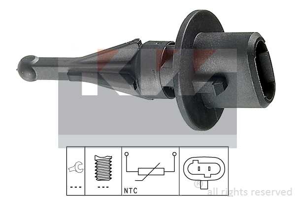 Датчик температуры впуск.возд. Mazda 323/626,Toyota C <b>KW 494010</b> - изображение