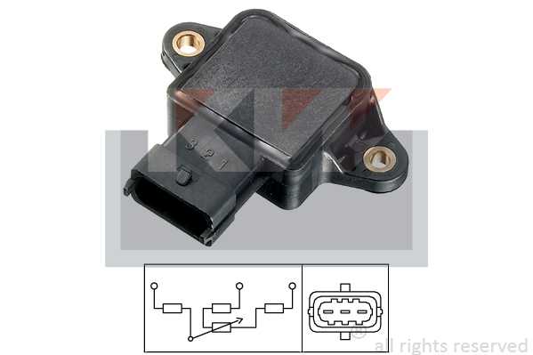 Датчик полож. дрос. засл. Kia/Hyund/Nissan Mic <b>KW 495086</b> - изображение