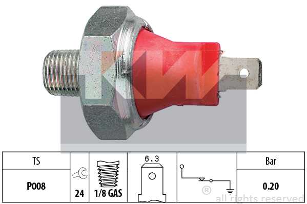 Датчик дав.масл. Mzd 626 1.8i-2.5i/Xed6 2.0i, Toyota <b>KW 500035</b> - изображение