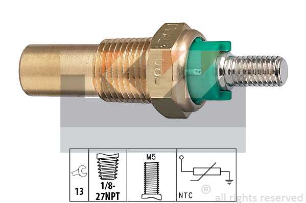 Датчик темп.воды Ford Escort 1.1-1.3i 80-95/Fiesta 0. <b>KW 530136</b> - изображение