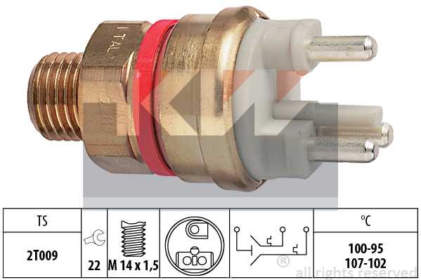 Датчик вкл.вент. MB 84-95 <b>KW 550637</b> - изображение Датчик вкл.вент. MB 84-95 <b>KW 550637</b> - изображение
