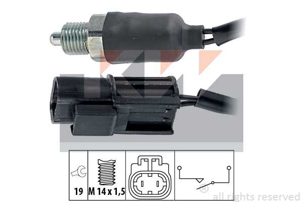 Датчик зад.хода Nissan Almera 1,6i/2,0i/2,0D 95-/Prim <b>KW 560140</b> - изображение
