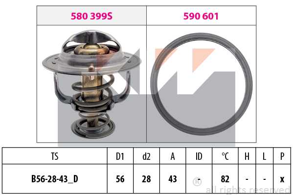 Термостат Mitsubishi Carisma/Colt/Gallant/Lancer / <b>KW 580404</b> - изображение
