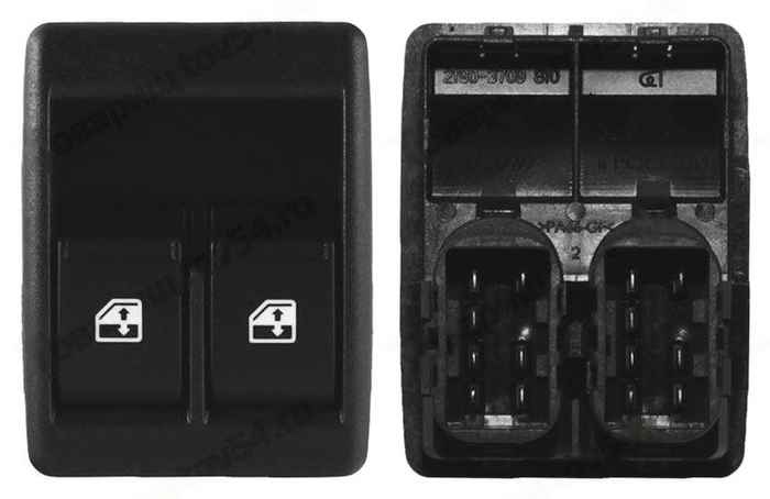 Выключатель стеклоподъемника ВАЗ 2190-3709.810 <b>КЗАЭ 357.3769</b> - изображение