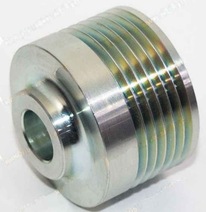 Шкив генератора ВАЗ 11189, 21129, Renault К4М/К7М <b>КЗАТЭ 948.3701051-01</b> - изображение