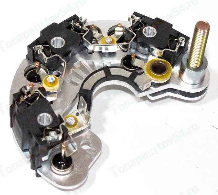 Мост диодный ВАЗ 1118 Калина, 2170 Приора, ГАЗель (6 диод.120А) генер.7702.3701-01, 9402.3701-14М <b>КЗАТЭ БВО8-105-05 О2</b> Мост диодный ВАЗ 1118 Калина, 2170 Приора, ГАЗель (6 диод.120А) генер.7702.3701-01, 9402.3701-14М <b>КЗАТЭ БВО8-105-05 О2</b> - изображение