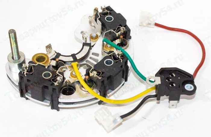 Мост диодный ВАЗ 2107 инж. (6диод.,90А) генер.372.3701-03М <b>КЗАТЭ БВО8-105-06 О2 в сб.с мод. MOD</b> - изображение