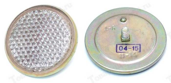 Катафот круглый велосипеды, грузовые авто ОСВАР белый <b>Лада-Имидж 1400-3731000</b> - изображение Катафот круглый велосипеды, грузовые авто ОСВАР белый <b>Лада-Имидж 1400-3731000</b> - изображение