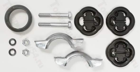 Крепление глушителя ВАЗ 2108 (3шт) LADA в уп с хомутами <b>Лада-Имидж 2108-1200800-86</b> - изображение