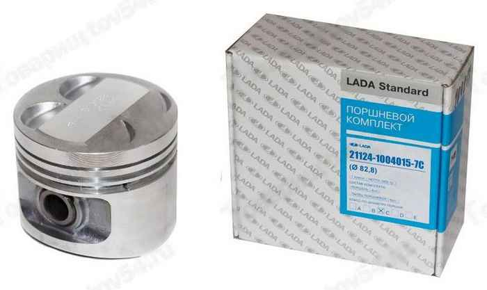 Поршень ВАЗ 21124 (82,8) группа C (с пальцами) <b>LADA STANDARD 21124-1004015-7C</b> - изображение